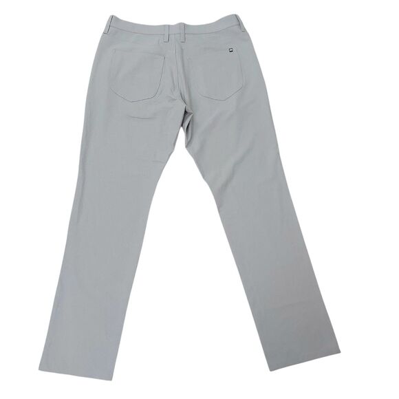 Travis Mathew Golf Pants Mens 34x32 Light Gray Straight Leg Comfort Performance - Picture 5 of 11